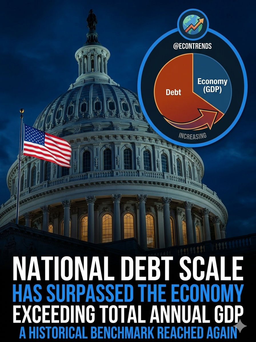 U.S. National Debt Surpasses 100% of GDP for First Time Since World War II — What It Means for America's Financial Future