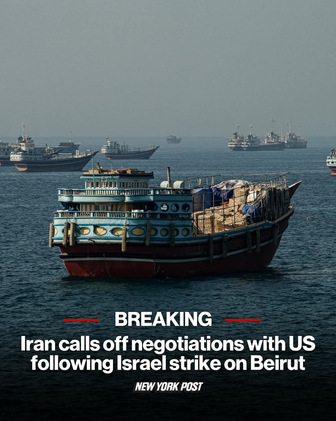 Iran Suspends US Peace Negotiations and Threatens Full Strait of Hormuz Blockade After Fresh Israeli Strikes on Beirut