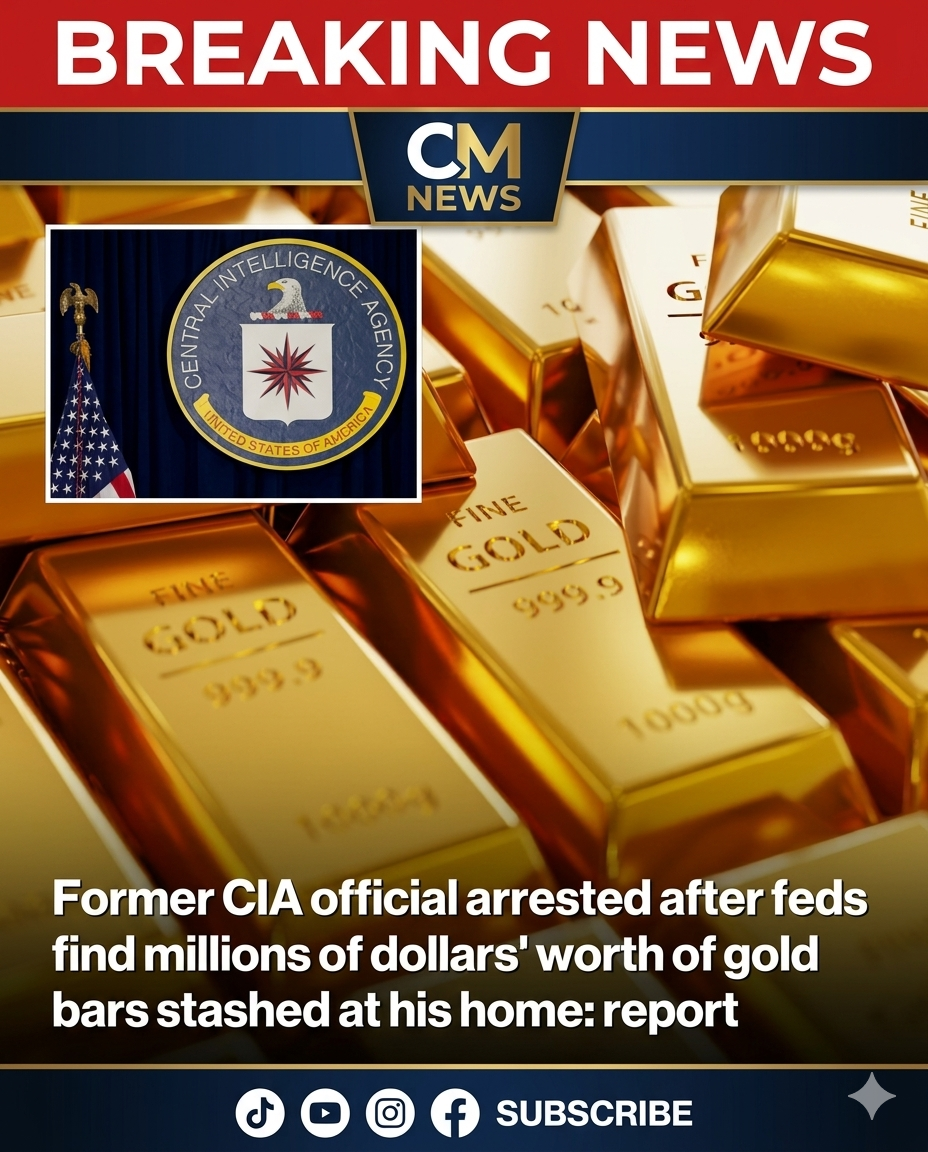 Former CIA Senior Official Arrested After FBI Discovers $40 Million in Gold Bars, $2 Million Cash, and Luxury Watches Inside Virginia Home