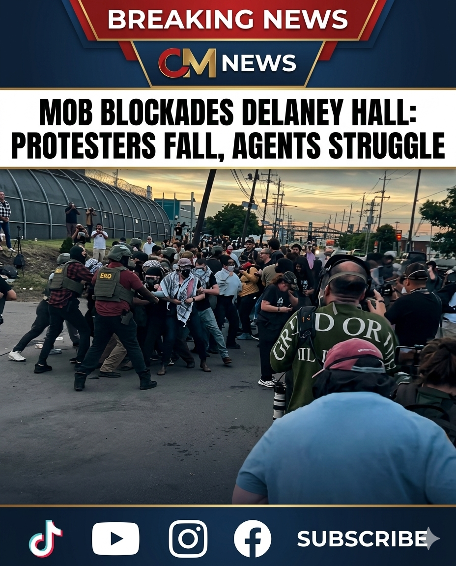 Protesters Clash With Federal Agents Outside New Jersey Immigration Facility Amid Rising Tensions Over ICE Operations