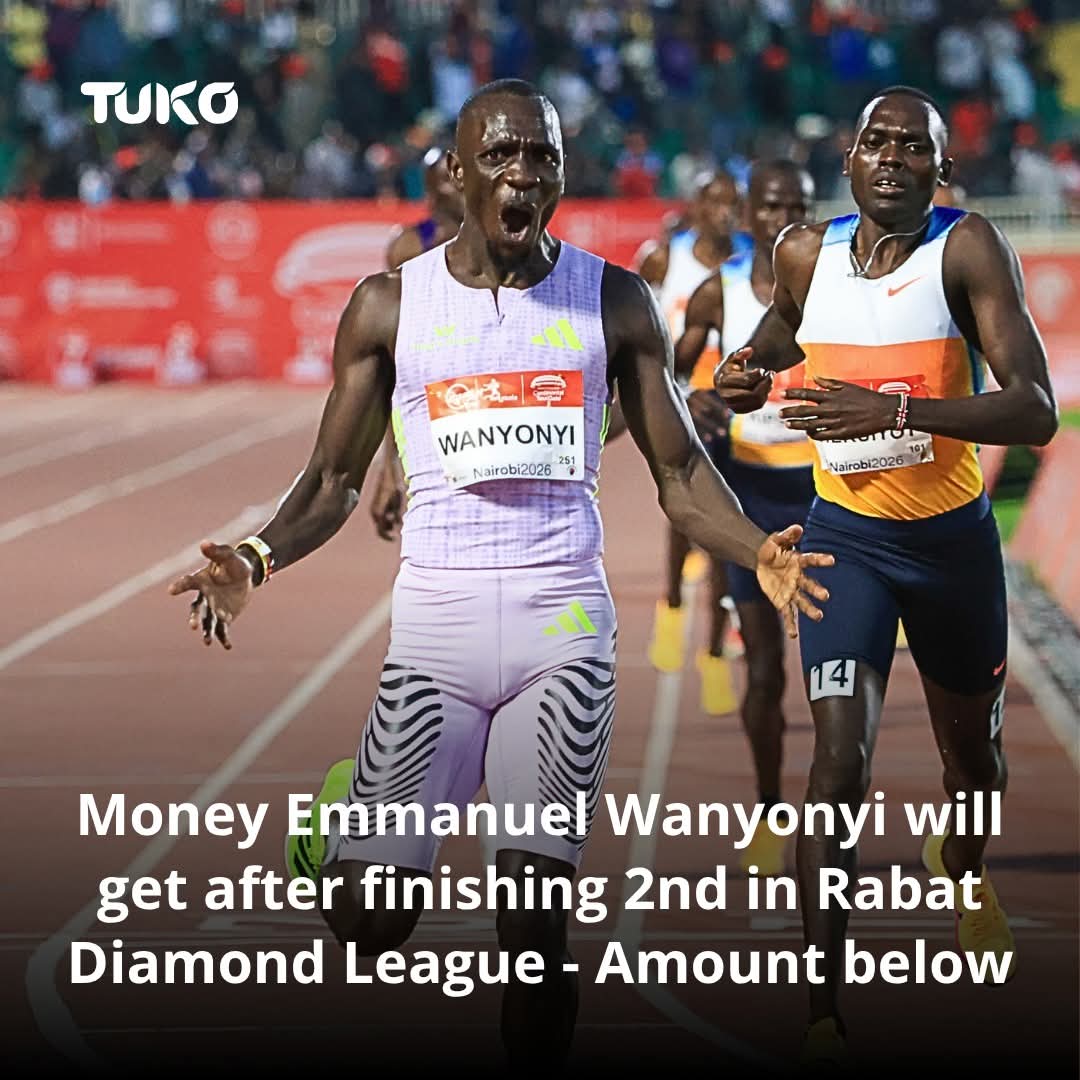 Emmanuel Wanyonyi Finishes Second at Rabat Diamond League 2026 — Here Is How Much He Earns