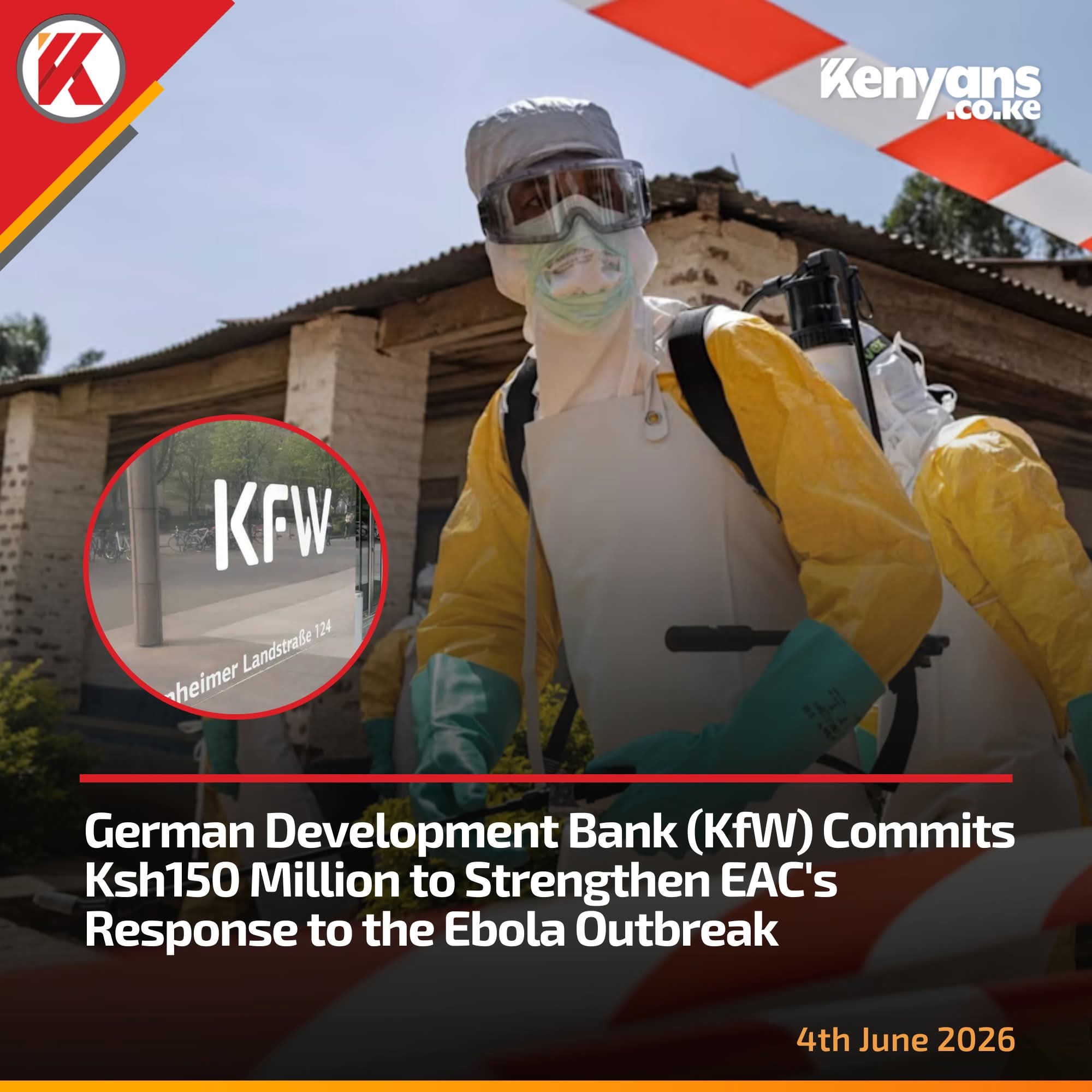 Germany Commits Ksh150 Million to Boost East Africa's Ebola Response as Regional Health Crisis Deepens