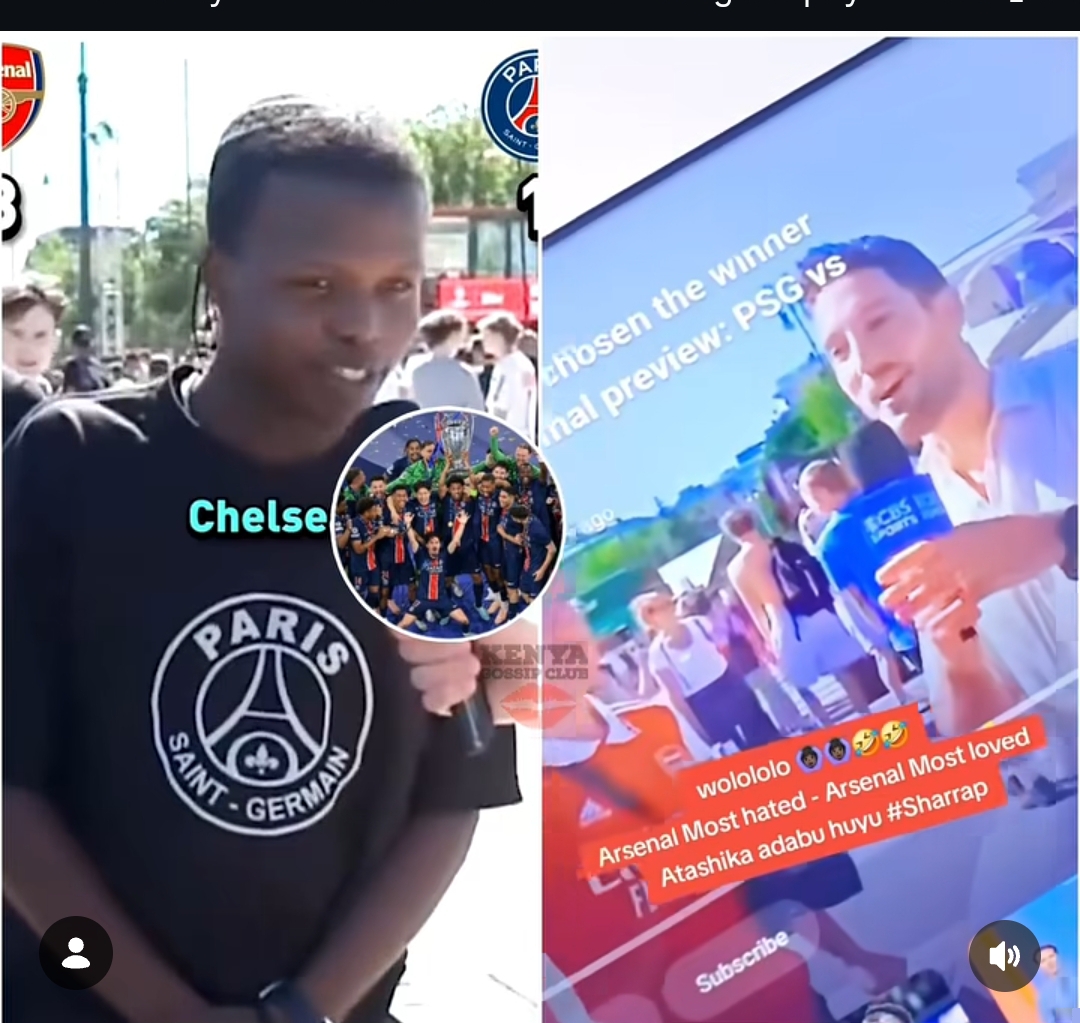 Kenyan Chelsea Fan Travels to Budapest in PSG Jersey to Root Against Arsenal Ahead of Champions League Final
