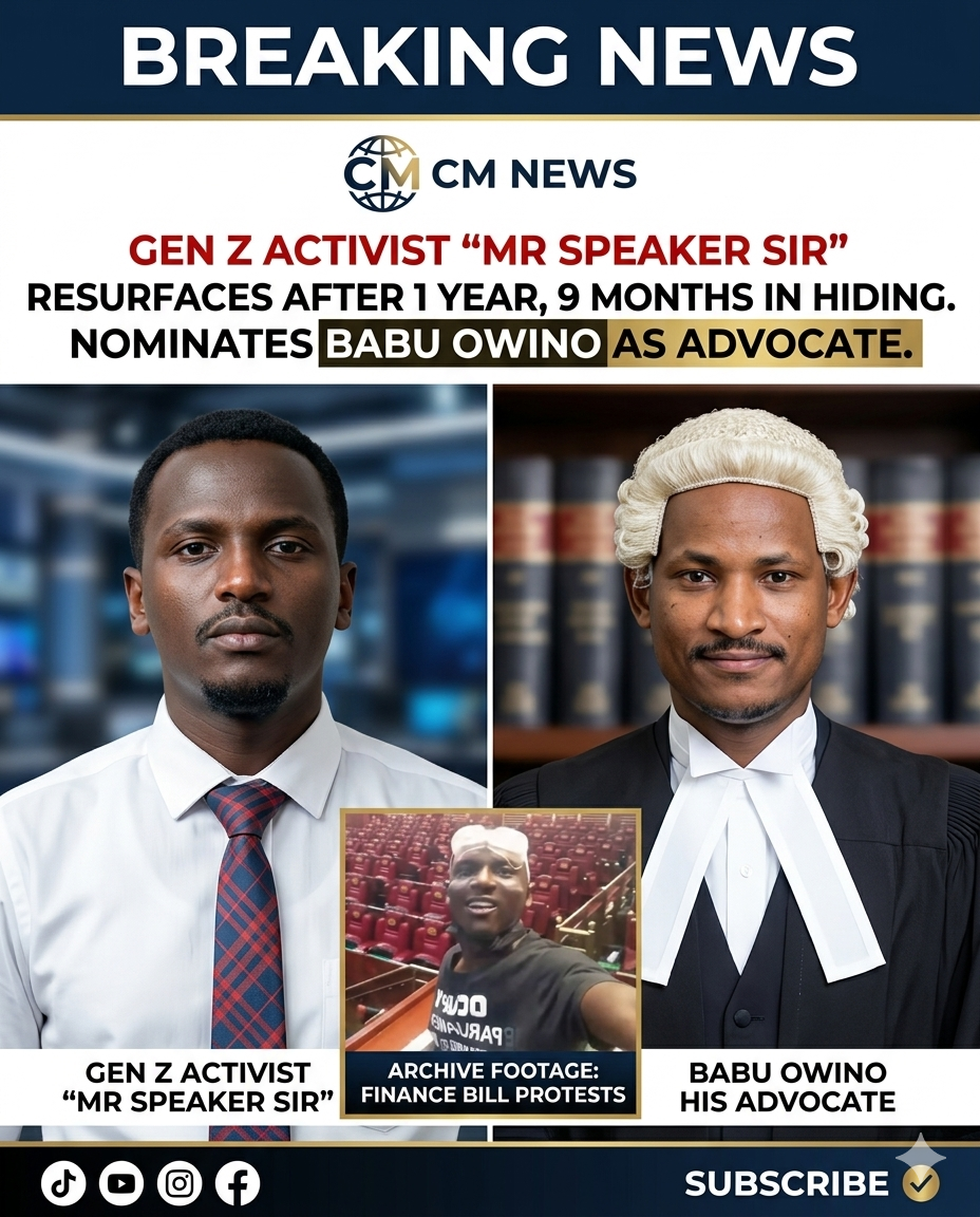 Gen Z Activist Chama Reappears After Nearly Two Years in Hiding Following Kenya Finance Bill Protests