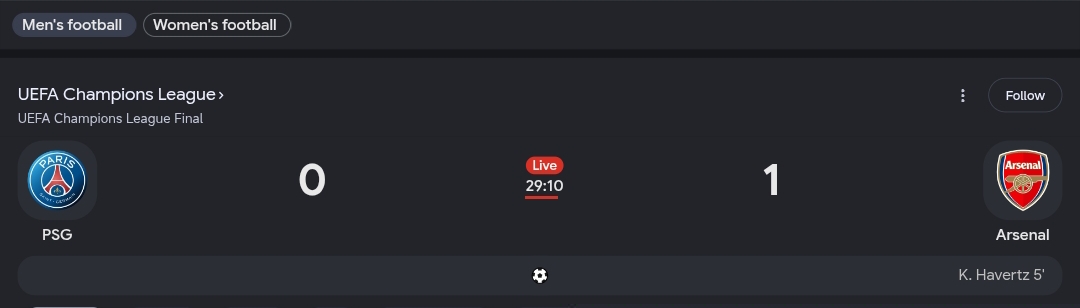 GOAL — ARSENAL LEAD! Kai Havertz Strikes in the 6th Minute to Put Arsenal 1-0 Up Against PSG in the 2026 Champions League Final