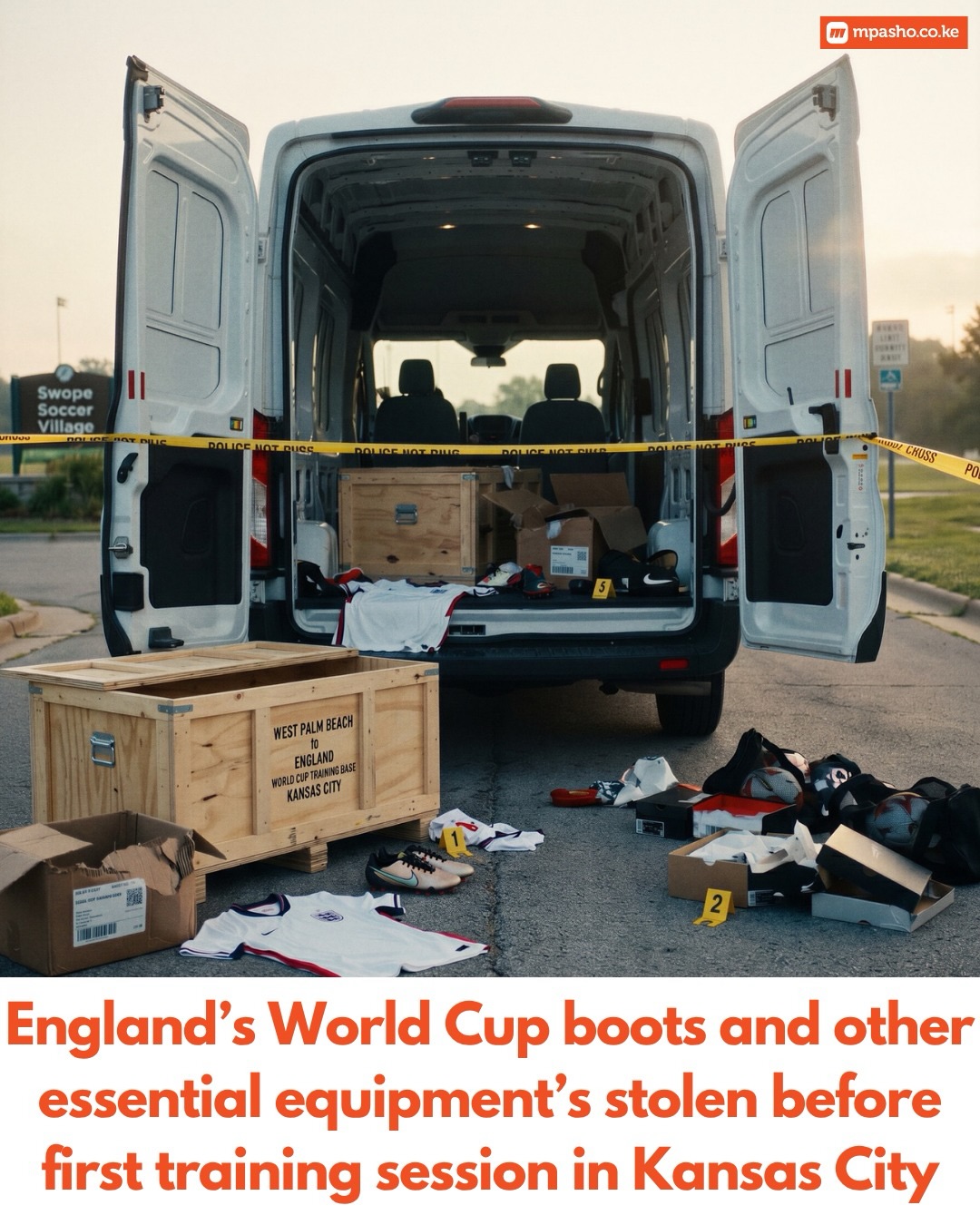England's World Cup Training Equipment Stolen in Kansas City Days Before Tournament Opener Against Croatia