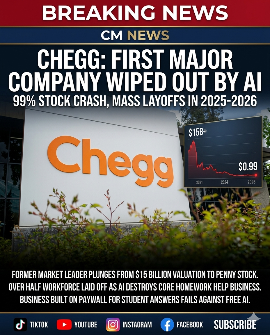 From $14.7 Billion to $1 a Share: How ChatGPT and AI Destroyed Chegg — and What It Means for Every Business